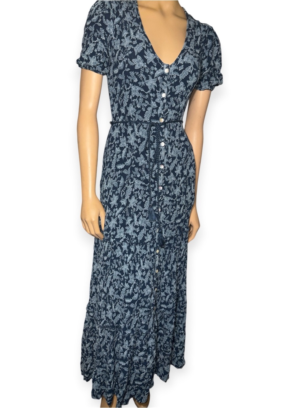 Faherty women’s Orinda Floral Button-Front Maxi Dress size S - Picture 5 of 16